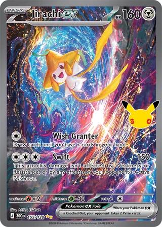Jirachi ex 155/128 (ME: 30th Celebration)  - Holofoil | Good Games Adelaide SA