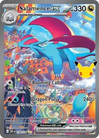 Salamence ex 156/128 (ME: 30th Celebration)  - Holofoil | Good Games Adelaide SA