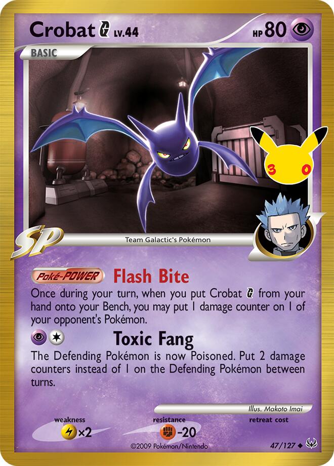 Crobat G 47/127 (ME: 30th Celebration Classic Collection)  - Holofoil | Good Games Adelaide SA