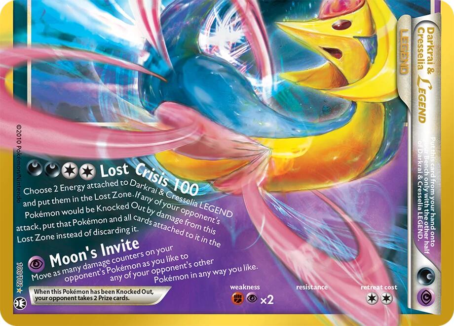 Darkrai and Cresselia Legend Bottom 100/102 (ME: 30th Celebration Classic Collection)  - Holofoil | Good Games Adelaide SA