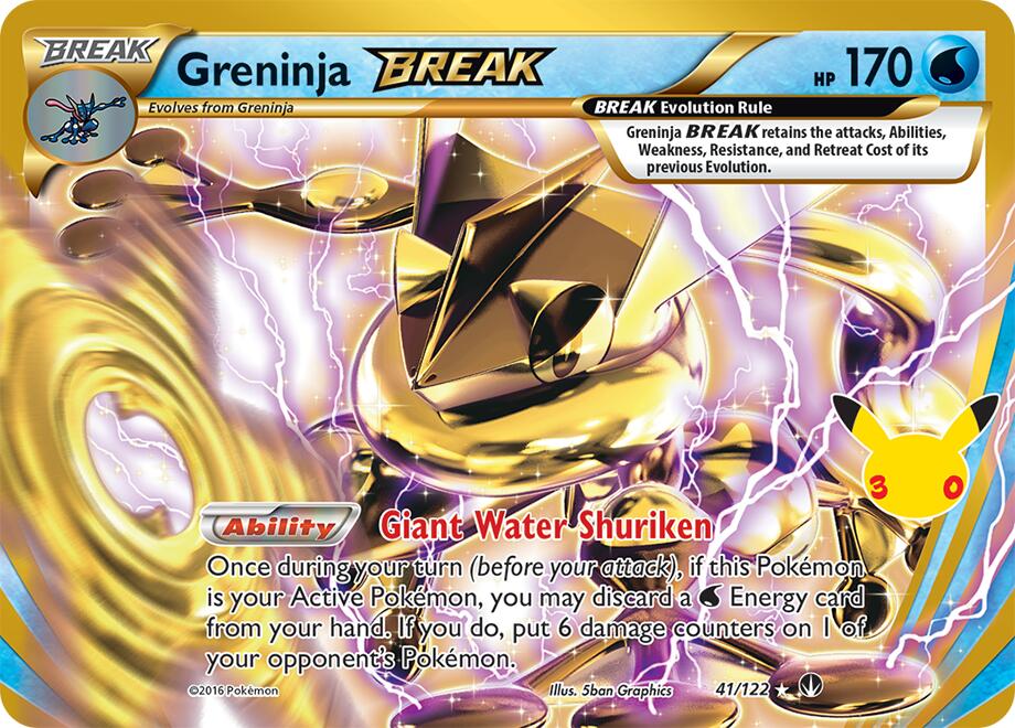 Greninja BREAK 41/122 (ME: 30th Celebration Classic Collection)  - Holofoil | Good Games Adelaide SA