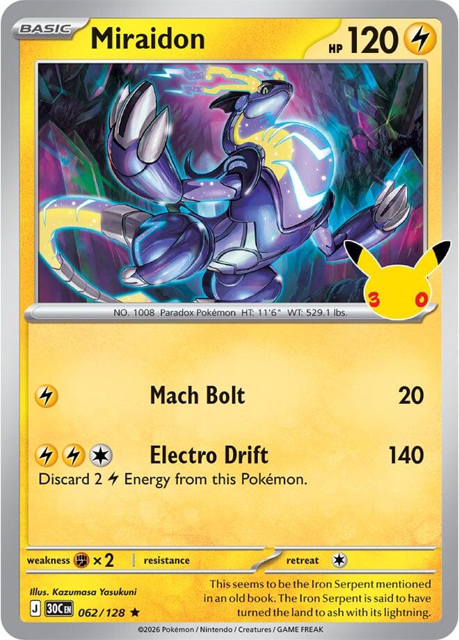 Miraidon 062/128 (ME: 30th Celebration)  - Holofoil | Good Games Adelaide SA