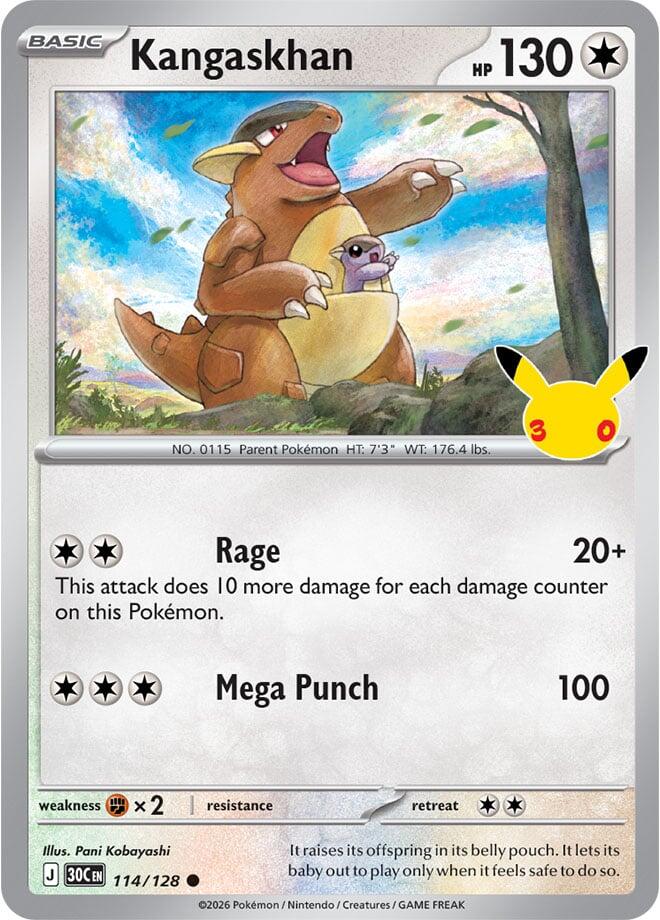 Kangaskhan 114/128 (ME: 30th Celebration)  - Holofoil | Good Games Adelaide SA