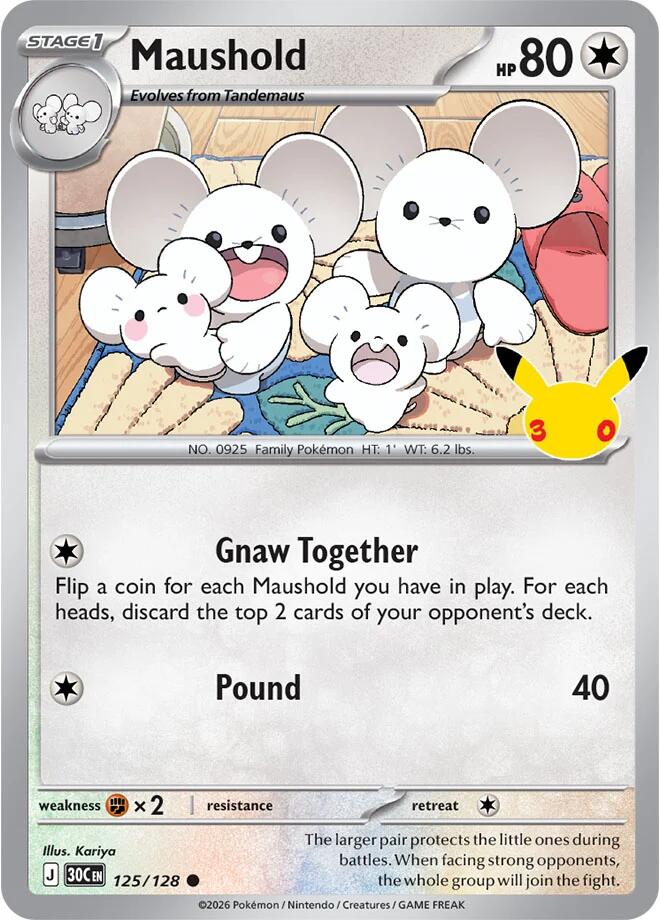 Maushold 125/128 (ME: 30th Celebration)  - Holofoil | Good Games Adelaide SA