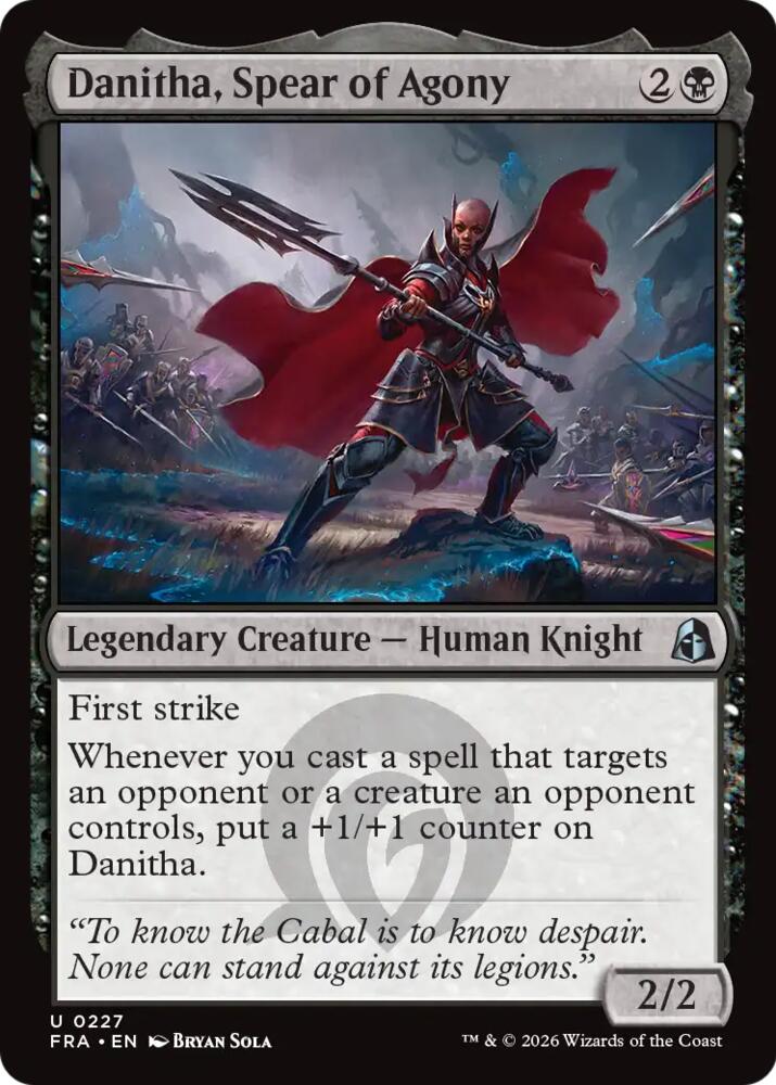 Danitha, Spear of Agony 227 (Reality Fracture)  - Foil | Good Games Adelaide SA