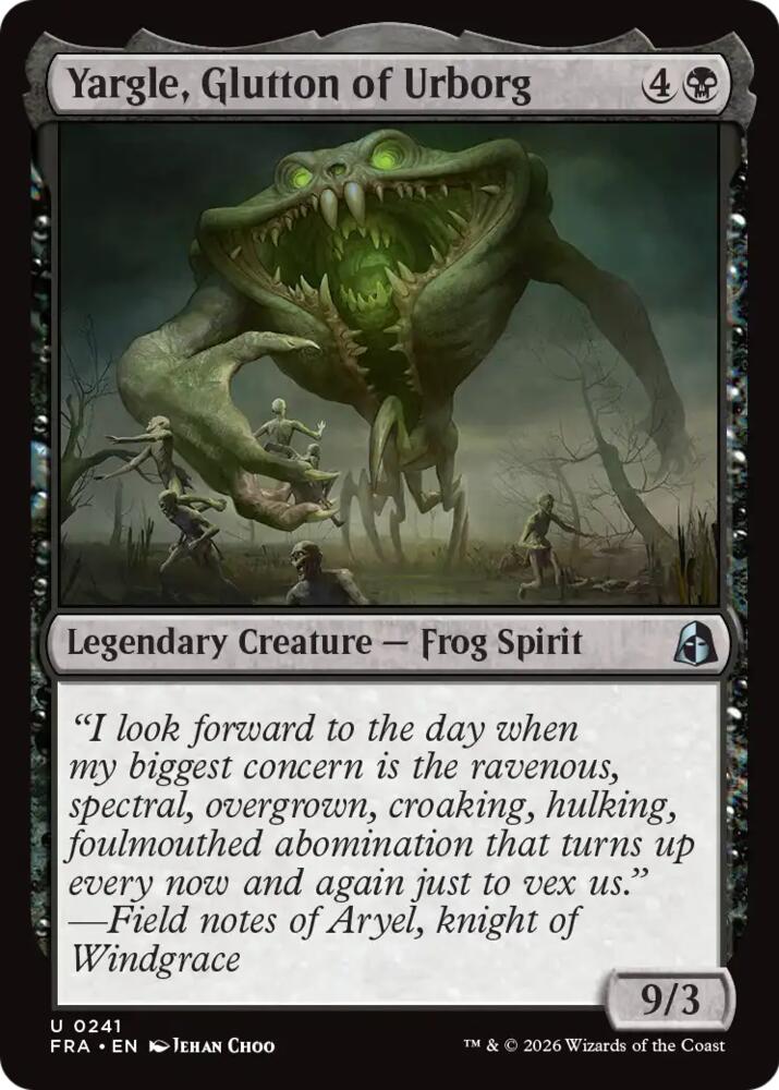 Yargle, Glutton of Urborg 241 (Reality Fracture)  | Good Games Adelaide SA