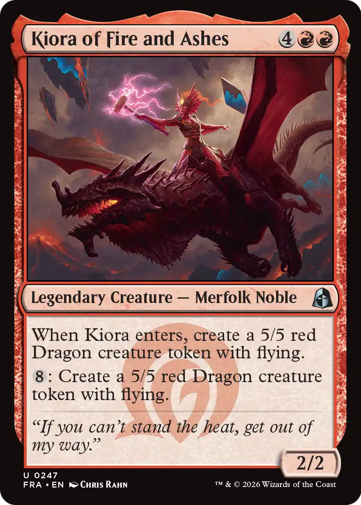 Kiora of Fire and Ashes 247 (Reality Fracture)  - Foil | Good Games Adelaide SA