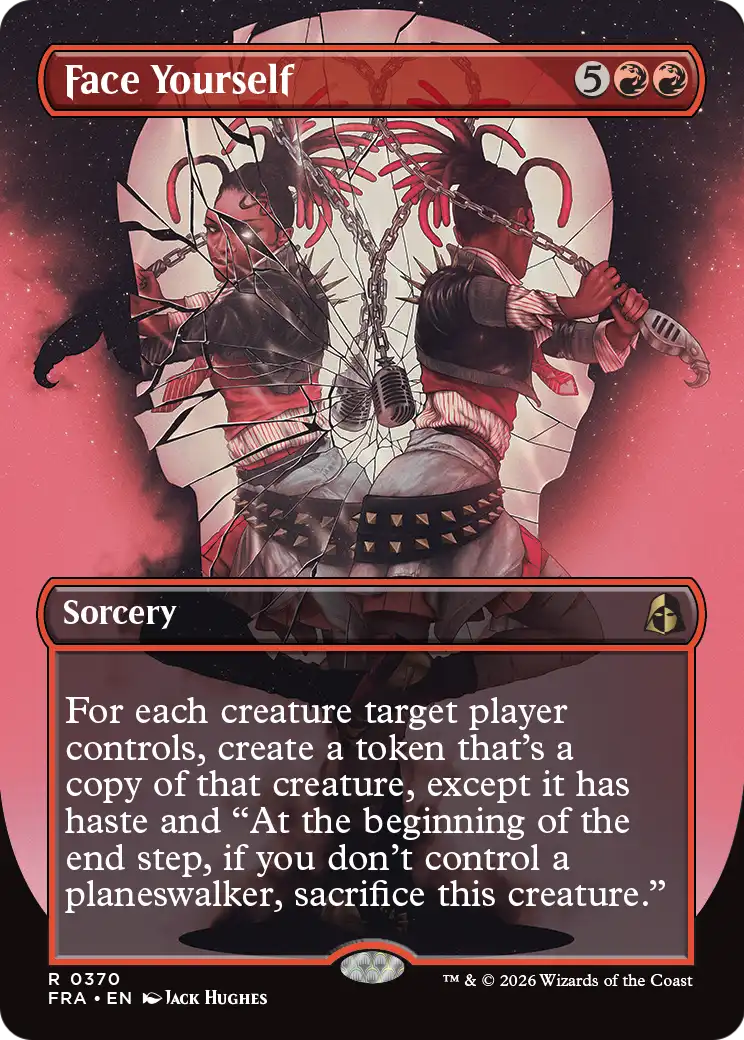 Face Yourself 370 (Reality Fracture)  - Borderless Foil | Good Games Adelaide SA