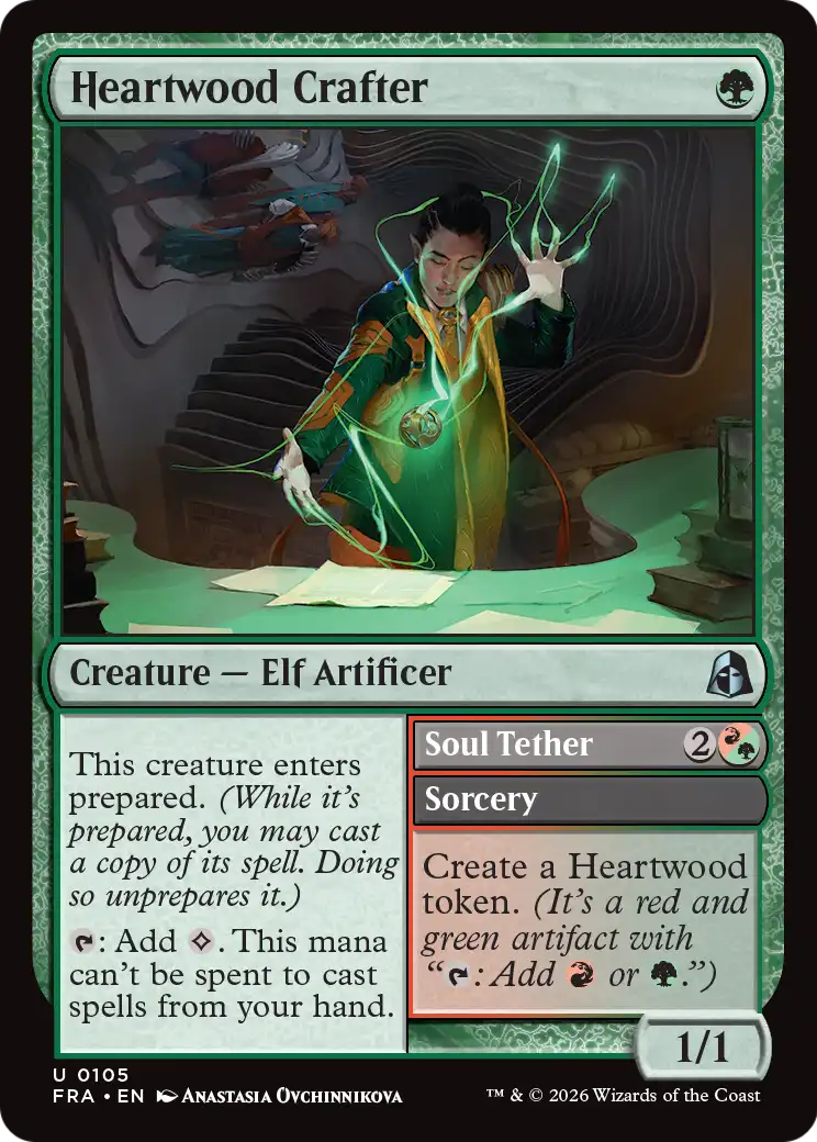Heartwood Crafter // Soul Tether 105 (Reality Fracture)  - Foil | Good Games Adelaide SA