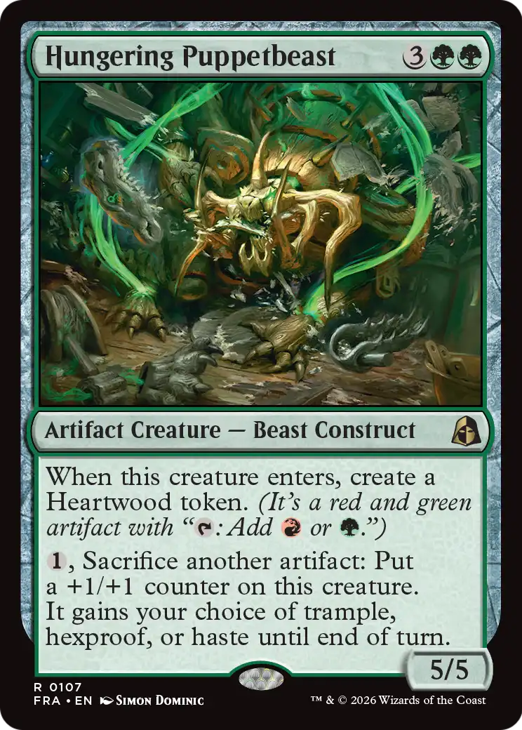 Hungering Puppetbeast 107 (Reality Fracture)  - Foil | Good Games Adelaide SA