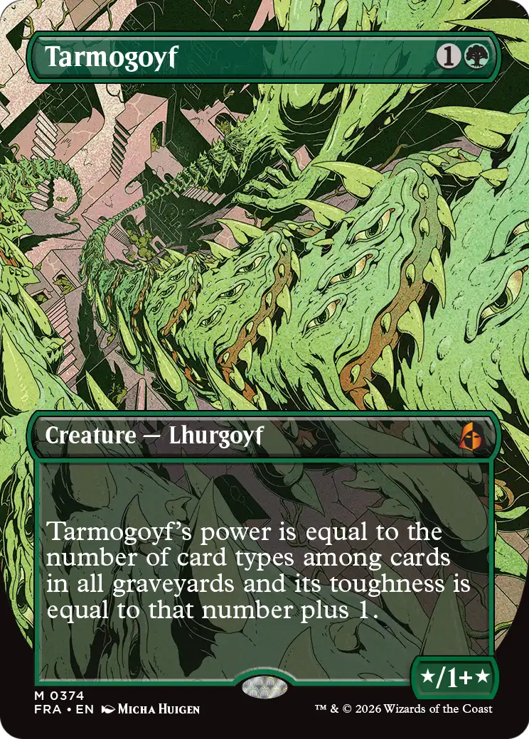 Tarmogoyf 374 (Reality Fracture)  - Borderless | Good Games Adelaide SA
