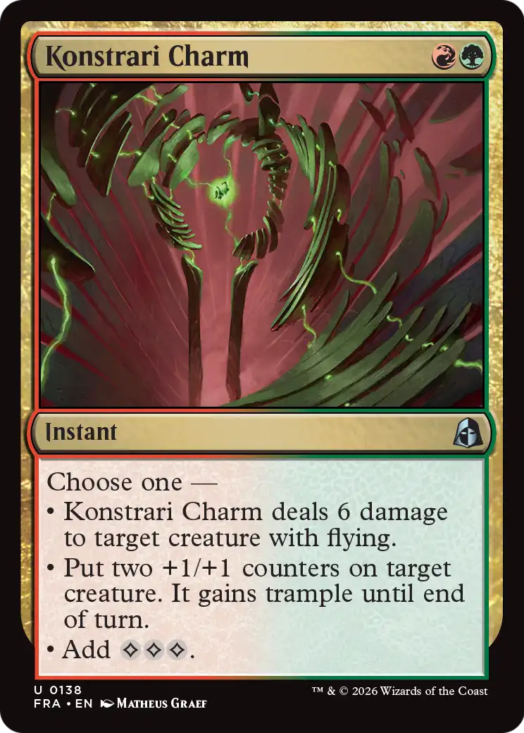 Konstrari Charm 138 (Reality Fracture)  - Foil | Good Games Adelaide SA