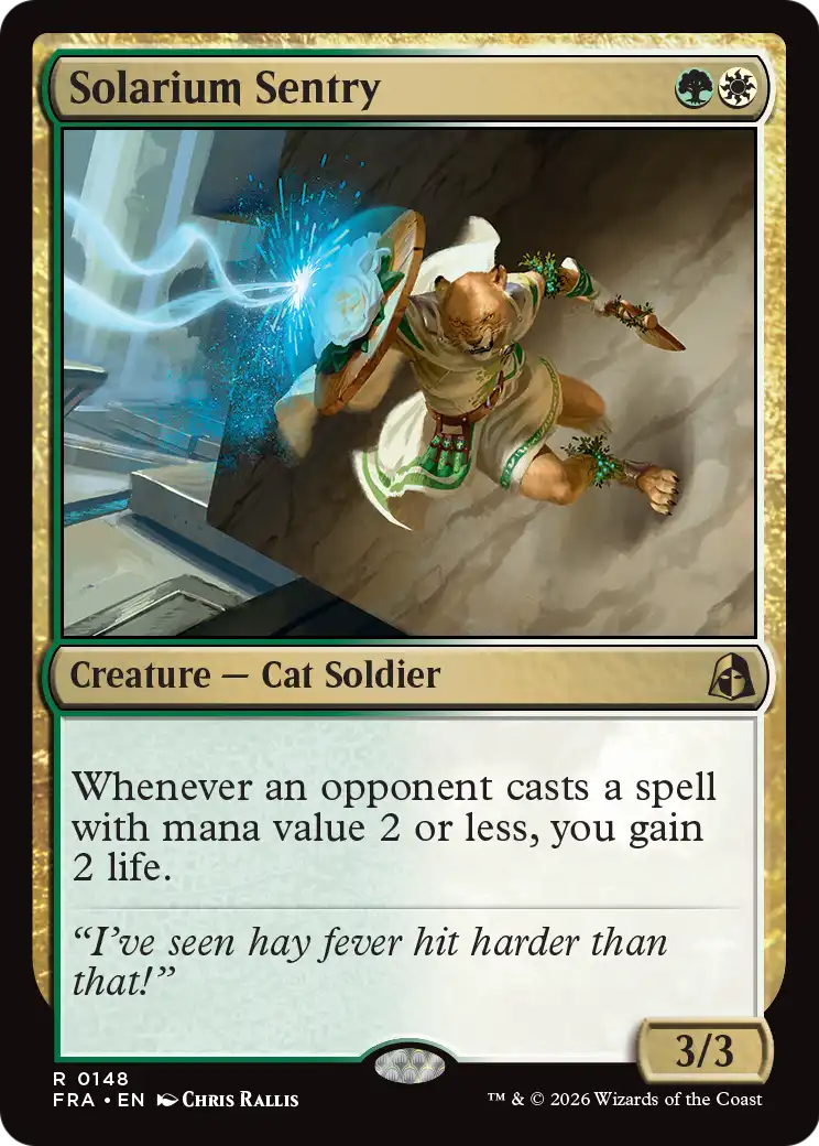 Solarium Sentry 148 (Reality Fracture)  - Foil | Good Games Adelaide SA
