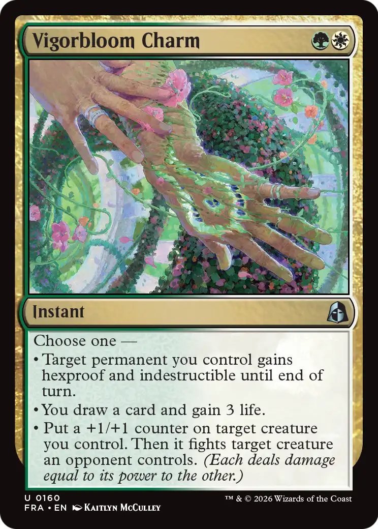 Vigorbloom Charm 160 (Reality Fracture)  - Foil | Good Games Adelaide SA