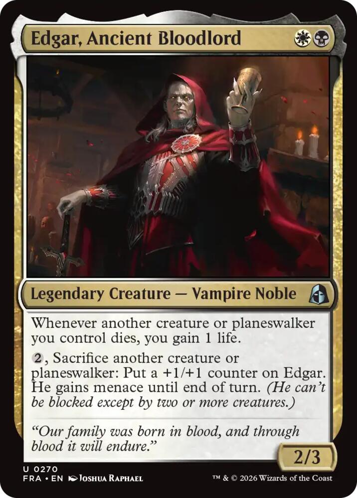 Edgar, Ancient Bloodlord 270 (Reality Fracture)  | Good Games Adelaide SA