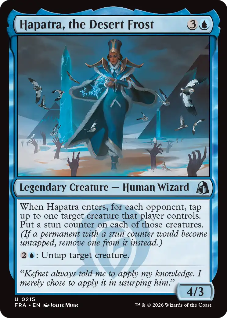 Hapatra, the Desert Frost 215 (Reality Fracture)  - Foil | Good Games Adelaide SA