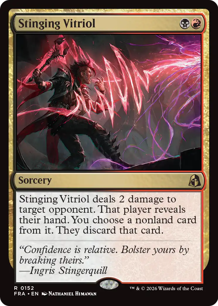 Stinging Vitriol 152 (Reality Fracture)  - Foil | Good Games Adelaide SA