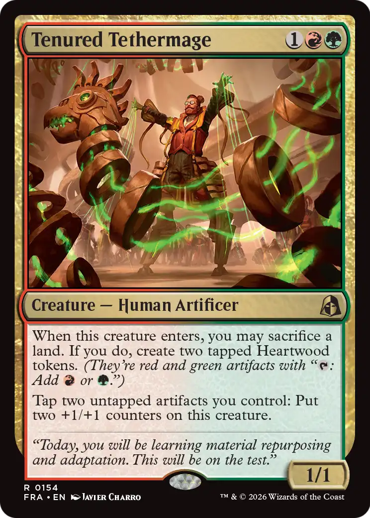 Tenured Tethermage 154 (Reality Fracture)  - Foil | Good Games Adelaide SA