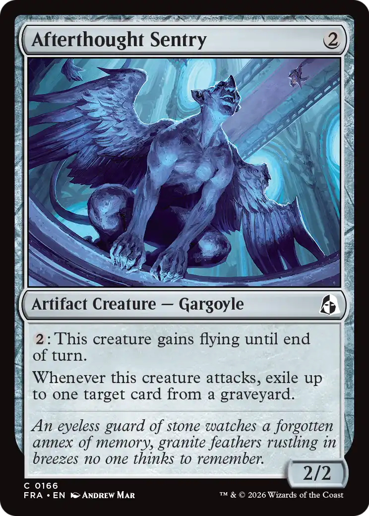 Afterthought Sentry 166 (Reality Fracture)  - Foil | Good Games Adelaide SA