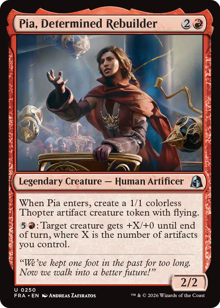 Pia, Determined Rebuilder 250 (Reality Fracture)  - Foil | Good Games Adelaide SA