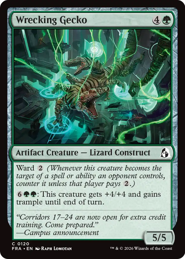 Wrecking Gecko 120 (Reality Fracture)  - Foil | Good Games Adelaide SA