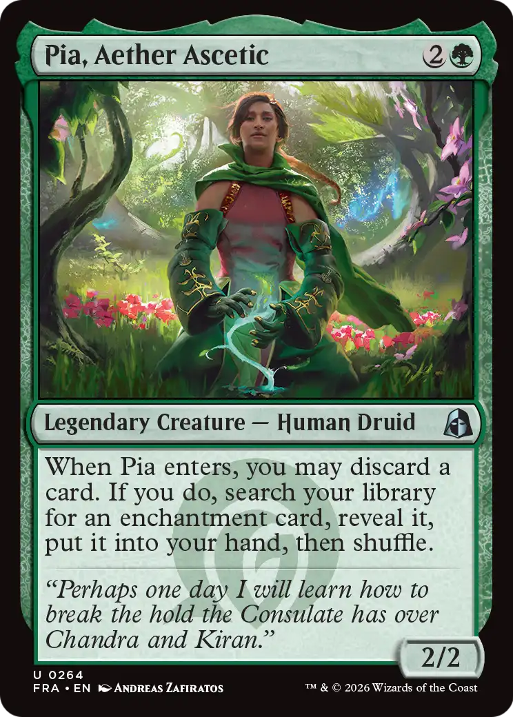 Pia, Aether Ascetic 264 (Reality Fracture)  - Foil | Good Games Adelaide SA