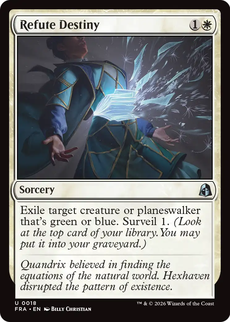 Refute Destiny 18 (Reality Fracture)  - Foil | Good Games Adelaide SA
