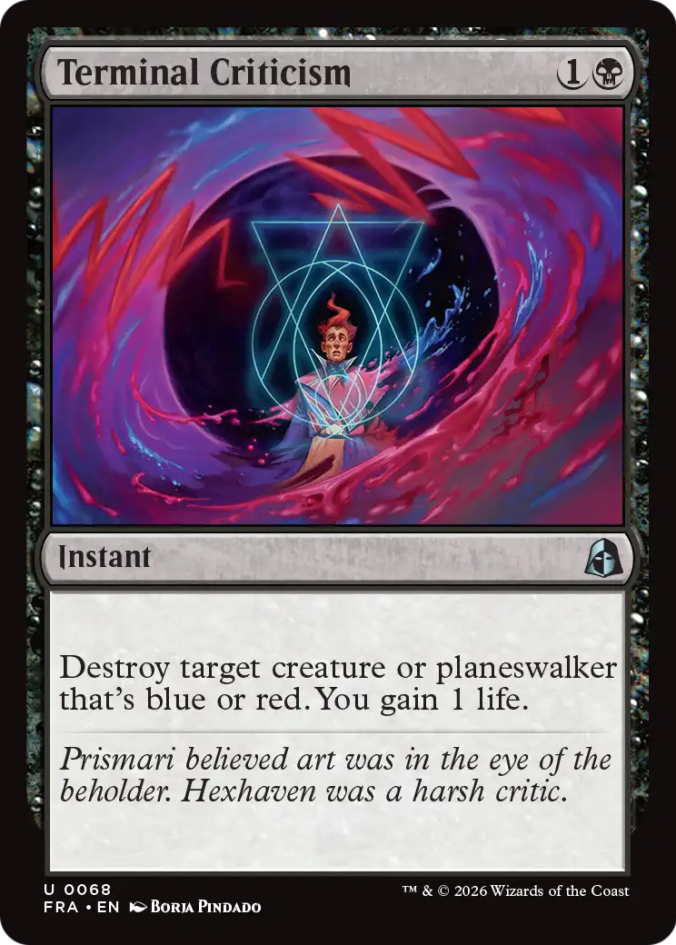 Terminal Criticism 68 (Reality Fracture)  - Foil | Good Games Adelaide SA