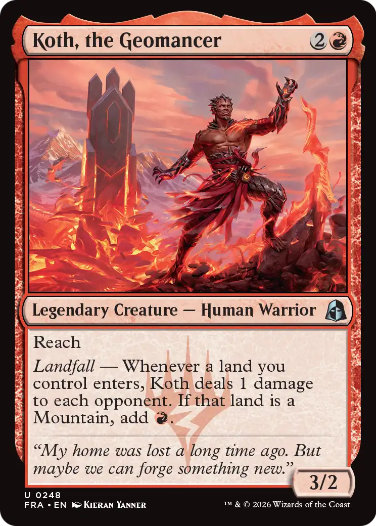 Koth, the Geomancer 248 (Reality Fracture)  - Foil | Good Games Adelaide SA