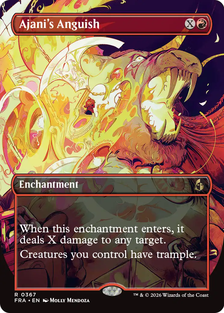 Ajani's Anguish 367 (Reality Fracture)  - Borderless | Good Games Adelaide SA