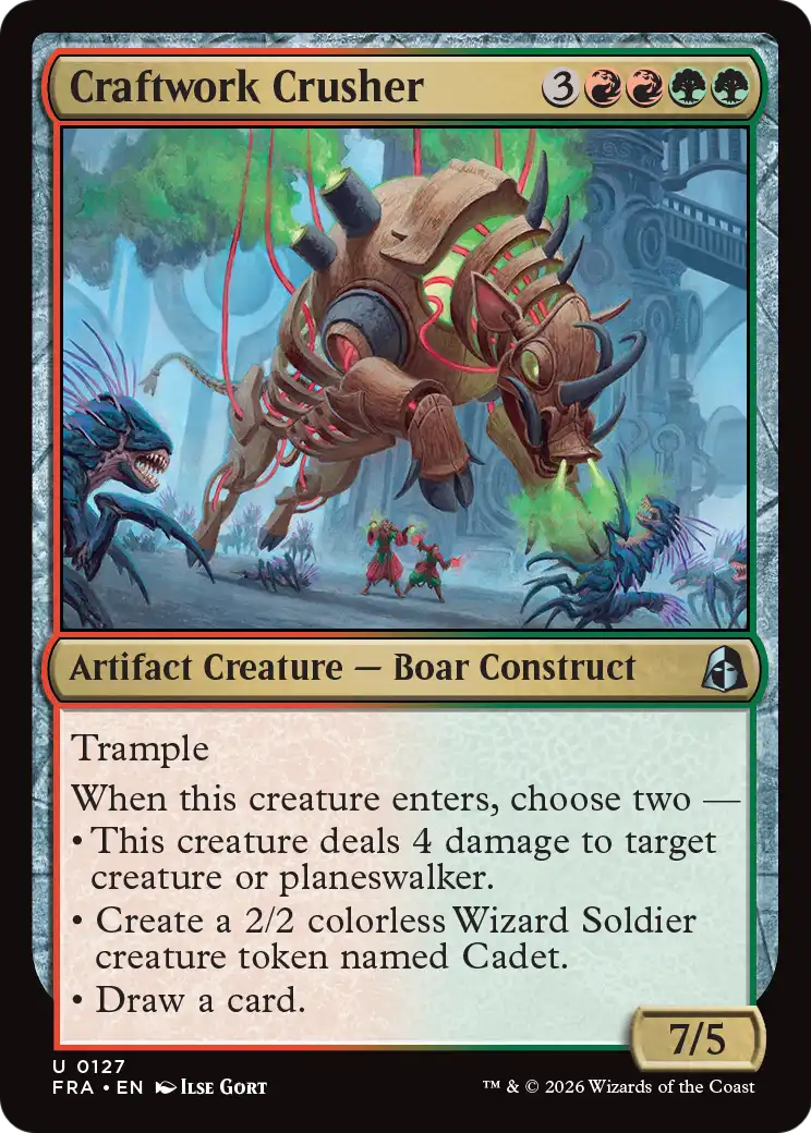 Craftwork Crusher 127 (Reality Fracture)  - Foil | Good Games Adelaide SA