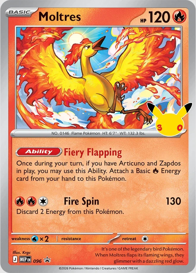 Moltres 096 (ME: Mega Evolution Promo)  - Holofoil | Good Games Adelaide SA