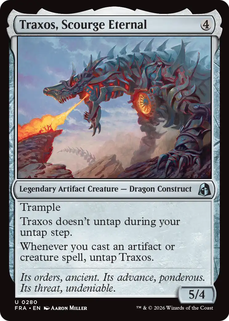Traxos, Scourge Eternal 280 (Reality Fracture)  - Foil | Good Games Adelaide SA