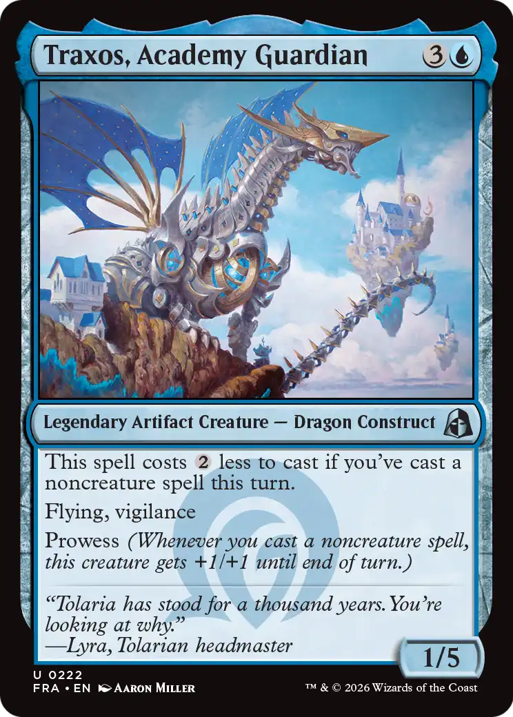 Traxos, Academy Guardian 222 (Reality Fracture)  - Foil | Good Games Adelaide SA