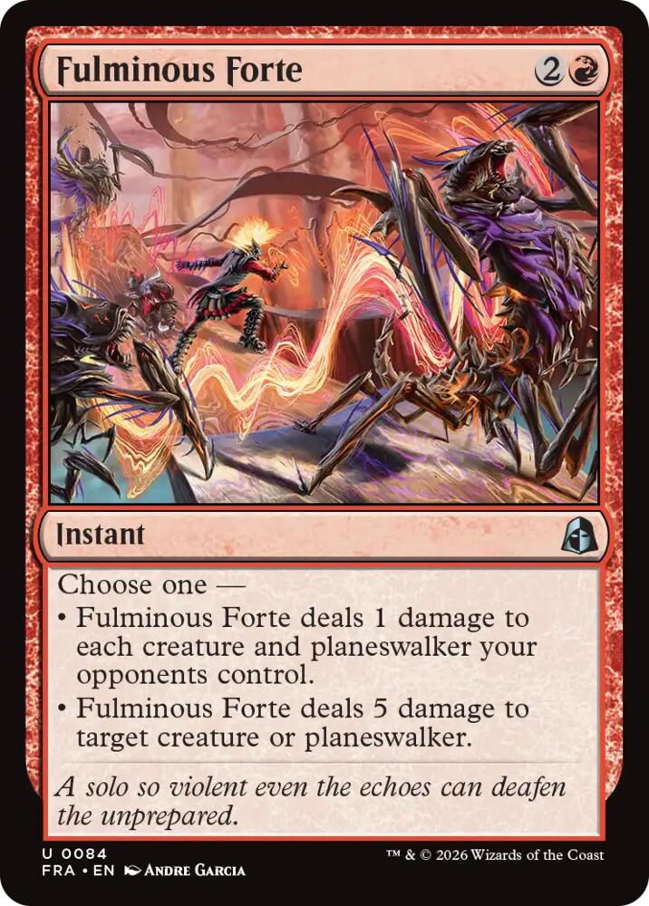 Fulminous Forte 84 (Reality Fracture)  - Foil | Good Games Adelaide SA