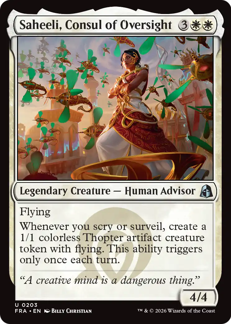 Saheeli, Consul of Oversight 203 (Reality Fracture)  - Foil | Good Games Adelaide SA