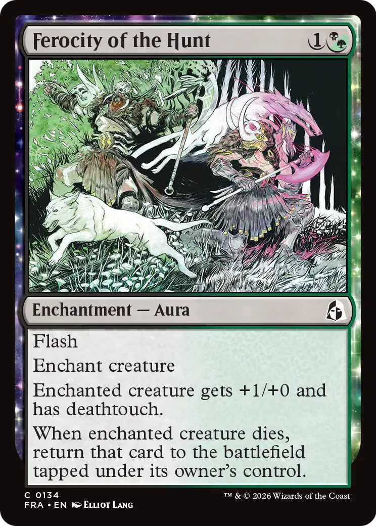 Ferocity of the Hunt 134 (Reality Fracture)  - Foil | Good Games Adelaide SA