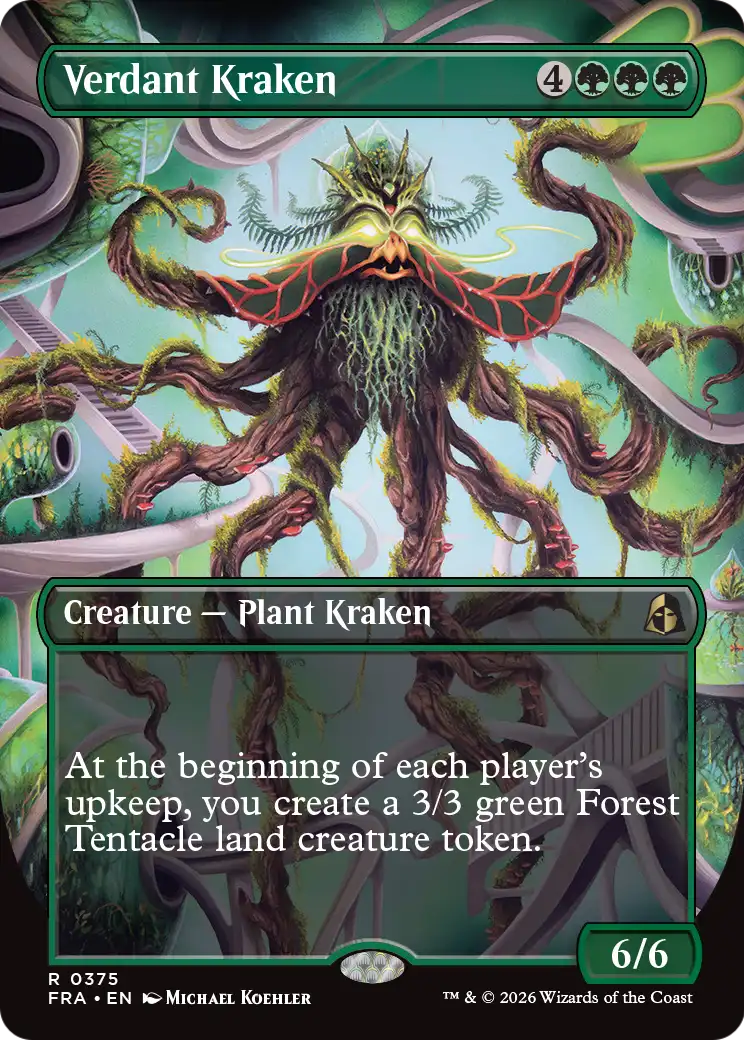 Verdant Kraken 375 (Reality Fracture)  - Borderless Foil | Good Games Adelaide SA