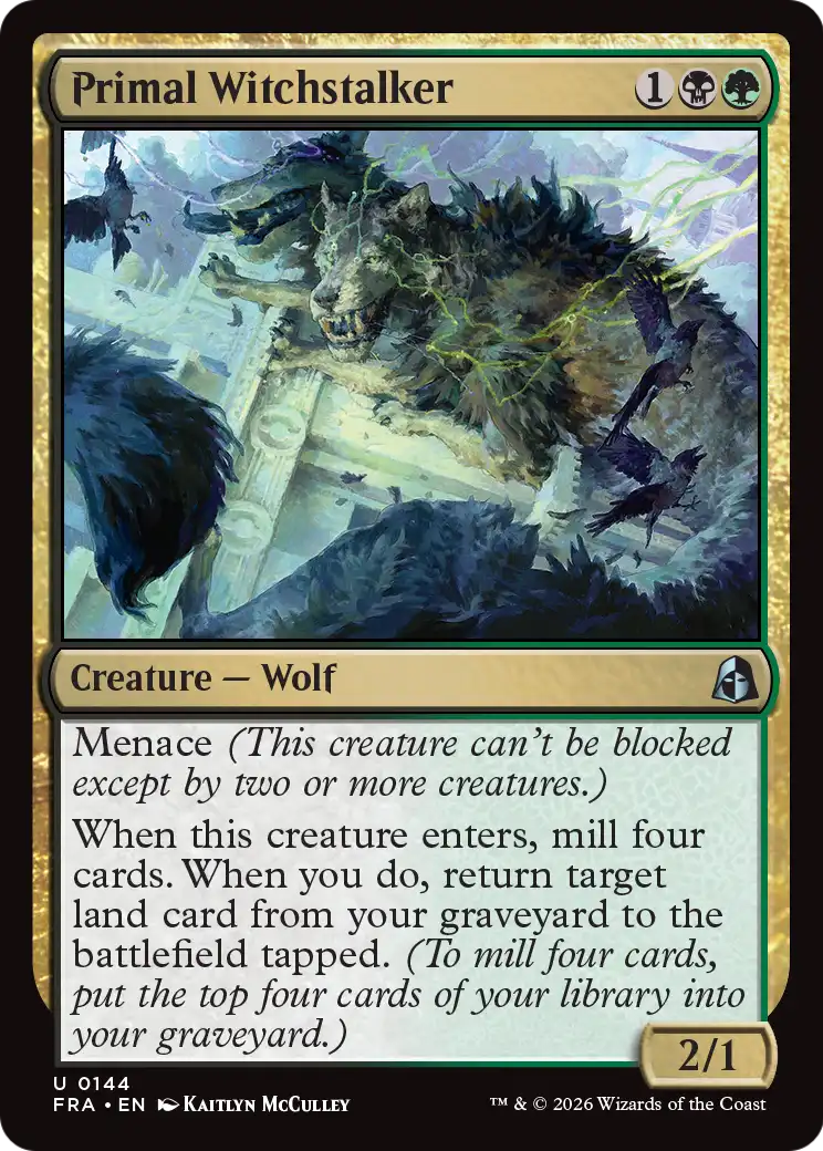 Primal Witchstalker 144 (Reality Fracture)  - Foil | Good Games Adelaide SA