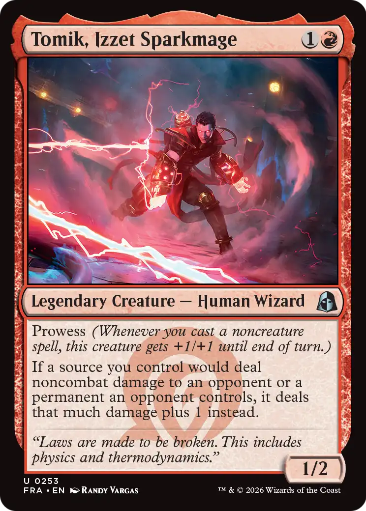 Tomik, Izzet Sparkmage 253 (Reality Fracture)  - Foil | Good Games Adelaide SA