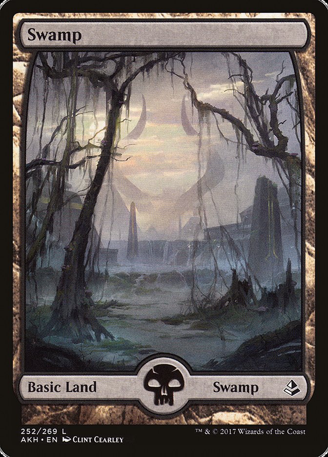 Swamp (252) - Full Art [Amonkhet] | Good Games Adelaide SA