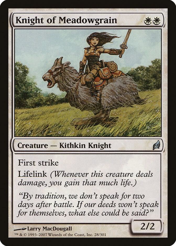 Knight of Meadowgrain 28 (Lorwyn)  - Foil | Good Games Adelaide SA