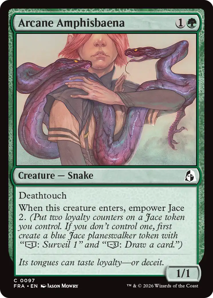 Arcane Amphisbaena 97 (Reality Fracture)  - Foil | Good Games Adelaide SA