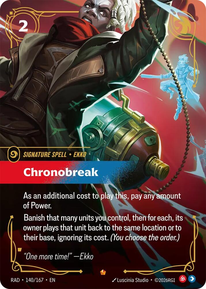 Chronobreak 140/167 (Radiance)  - Foil | Good Games Adelaide SA
