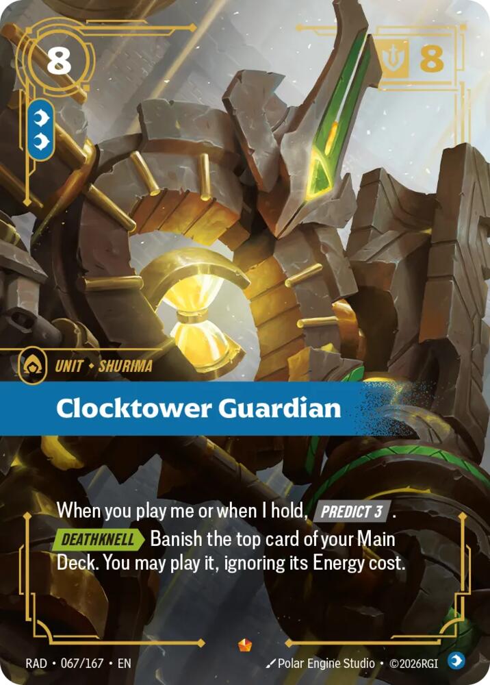 Clocktower Guardian 067/167 (Radiance)  - Foil | Good Games Adelaide SA