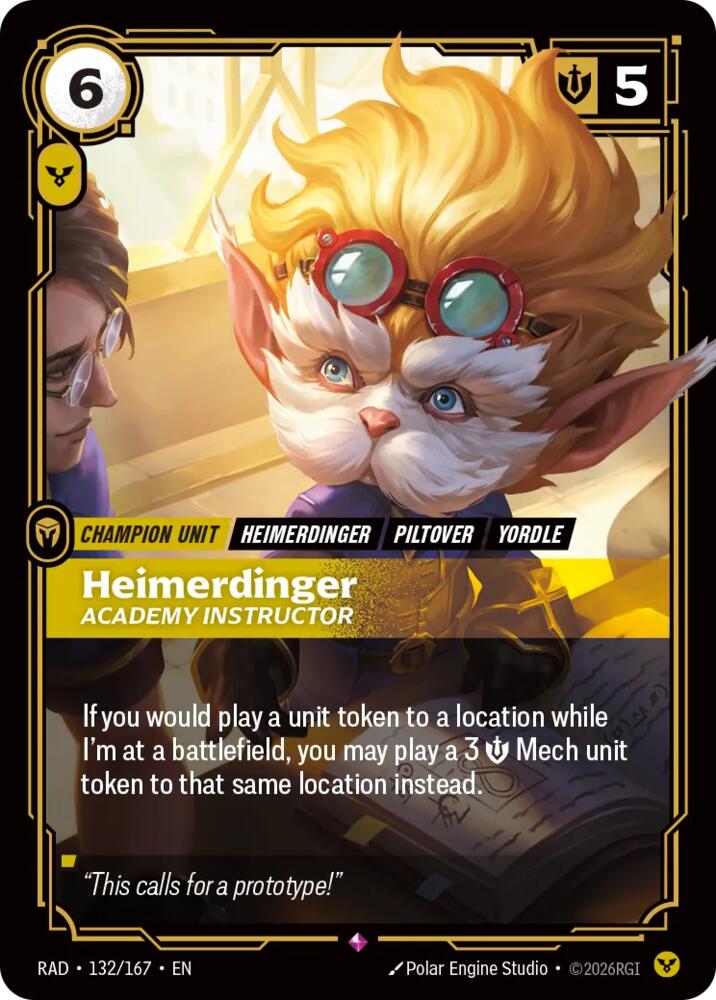 Heimerdinger - Academy Instructor 132/167 (Radiance)  - Foil | Good Games Adelaide SA