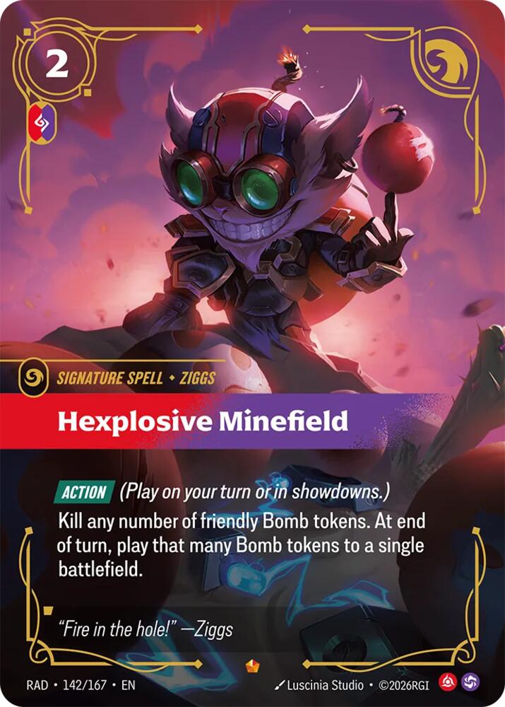 Hexplosive Minefield 142/167 (Radiance)  - Foil | Good Games Adelaide SA