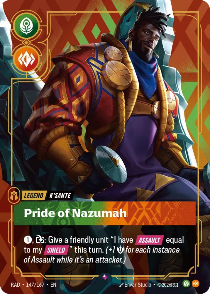 K'Sante - Pride of Nazumah 147/167 (Radiance)  - Foil | Good Games Adelaide SA