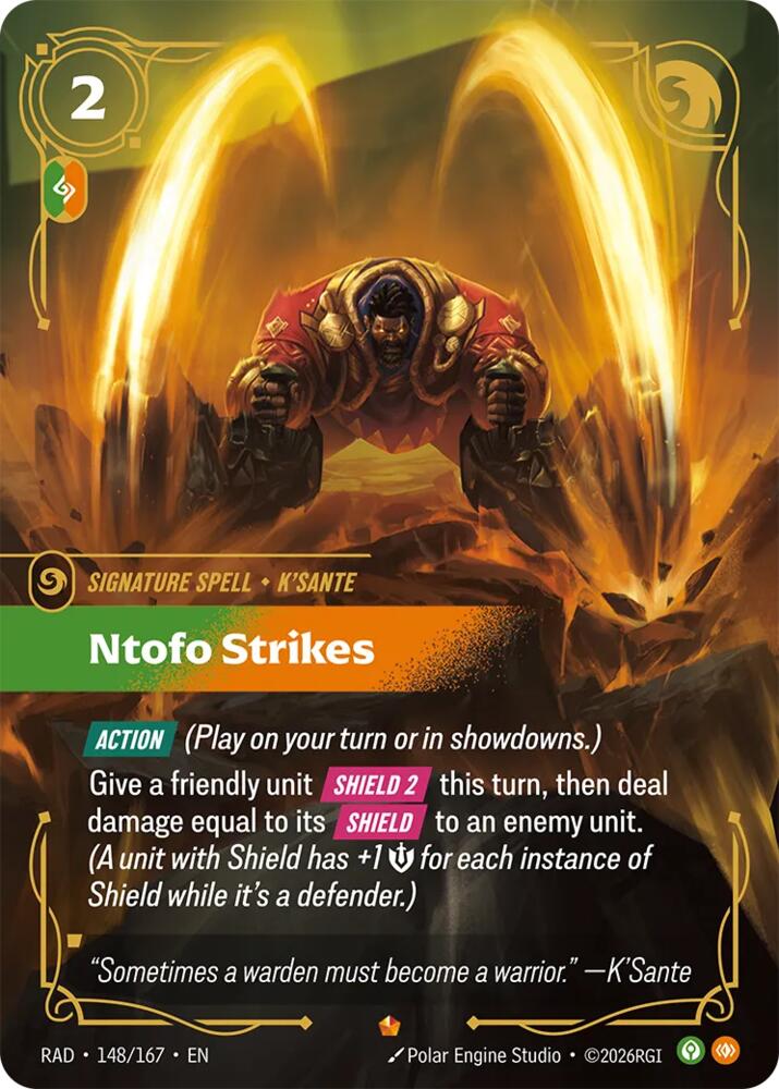 Ntofo Strikes 148/167 (Radiance)  - Foil | Good Games Adelaide SA