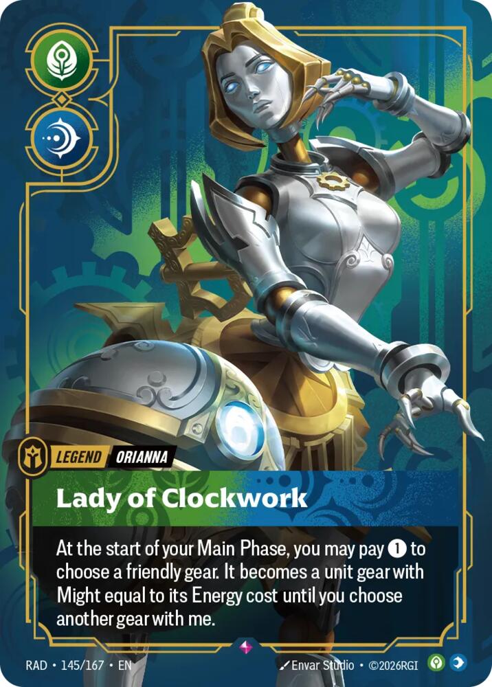 Orianna - Lady of Clockwork 145/167 (Radiance)  - Foil | Good Games Adelaide SA